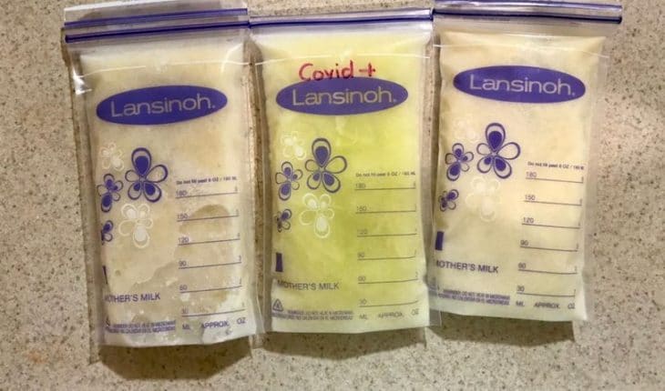 0 A new mum has told of her surprise after her breast milk turned neon green in colour after she and h | GFC