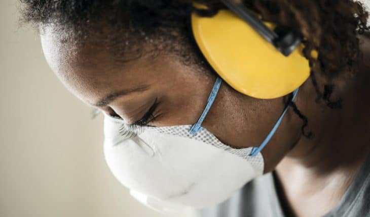 black woman wearing ear protection 53876 41012 | GFC