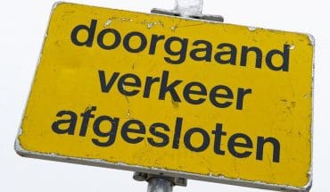 Doorgaand verkeer afgesloten wegafsluiting | GFC