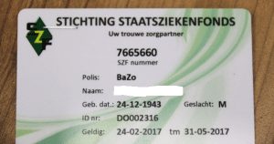 bazo kaart szf basiszorgverzekering | GFC