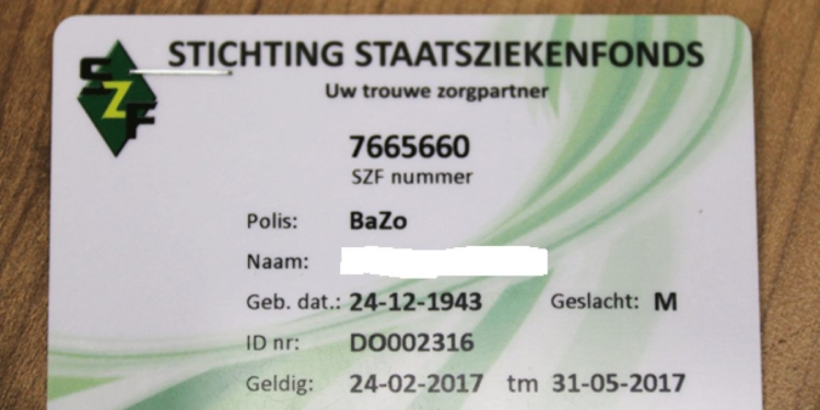 bazo kaart szf basiszorgverzekering