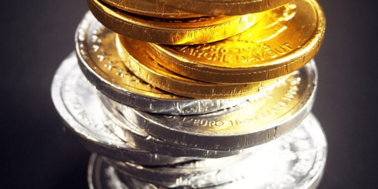 munten goud en zilver