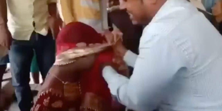 Man assaulted after disguised as bride to see secret girl