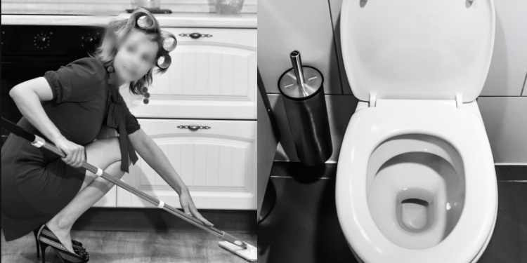 toilet schoon maakster schoonmaken