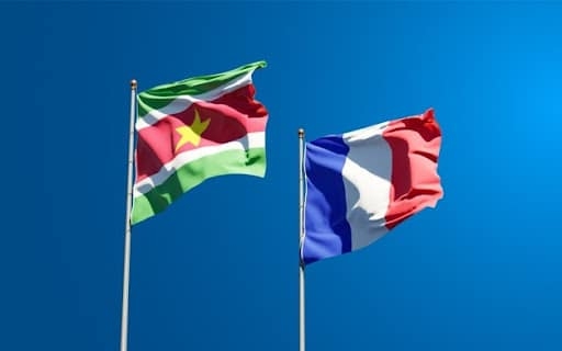 surinaamse en vlag frankijk franse suriname