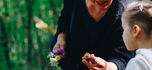 kind oma meisje