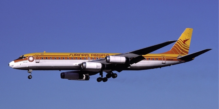 surinam airways slm dc8 1989