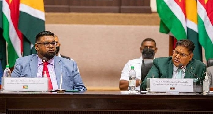 guyana suriname 1 santokhi en irfin ali