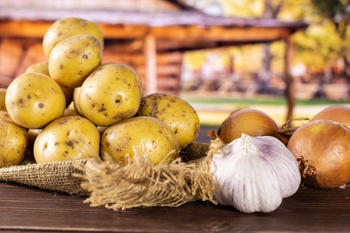 aardappelen en uien