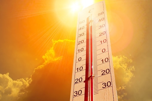 hittegolf droogte temperatuur hitte