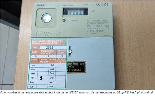 stikkers ebs op meter