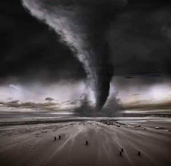 depositphotos 58746645 stock photo dramatic beach tornado wervelwind