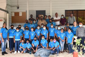 schoolkinderen leerlingen schildpad