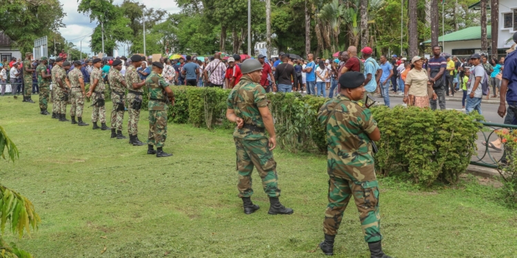actie protest militairen