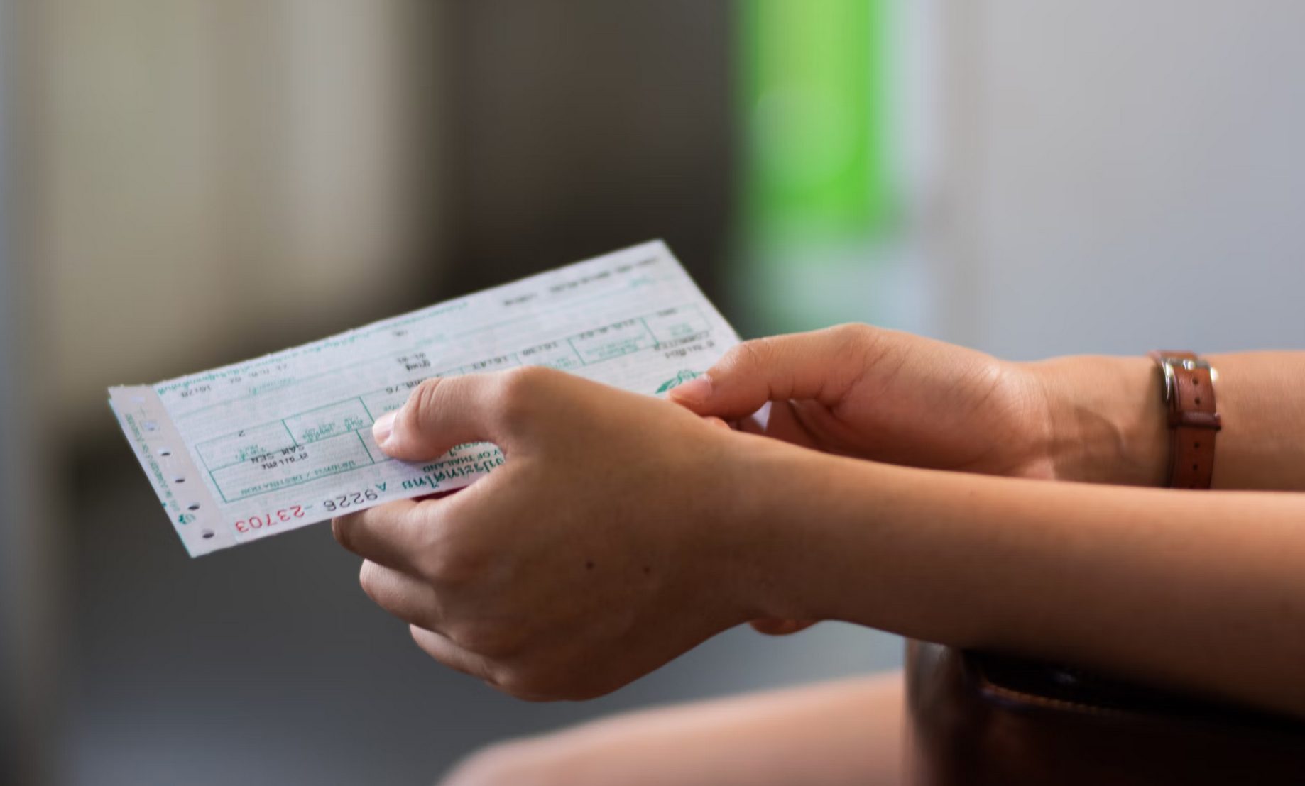 loterij kaart ticket hand papier