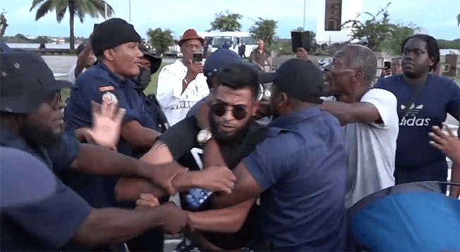 protest actie politie