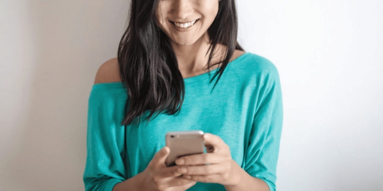 telefoon vrouw