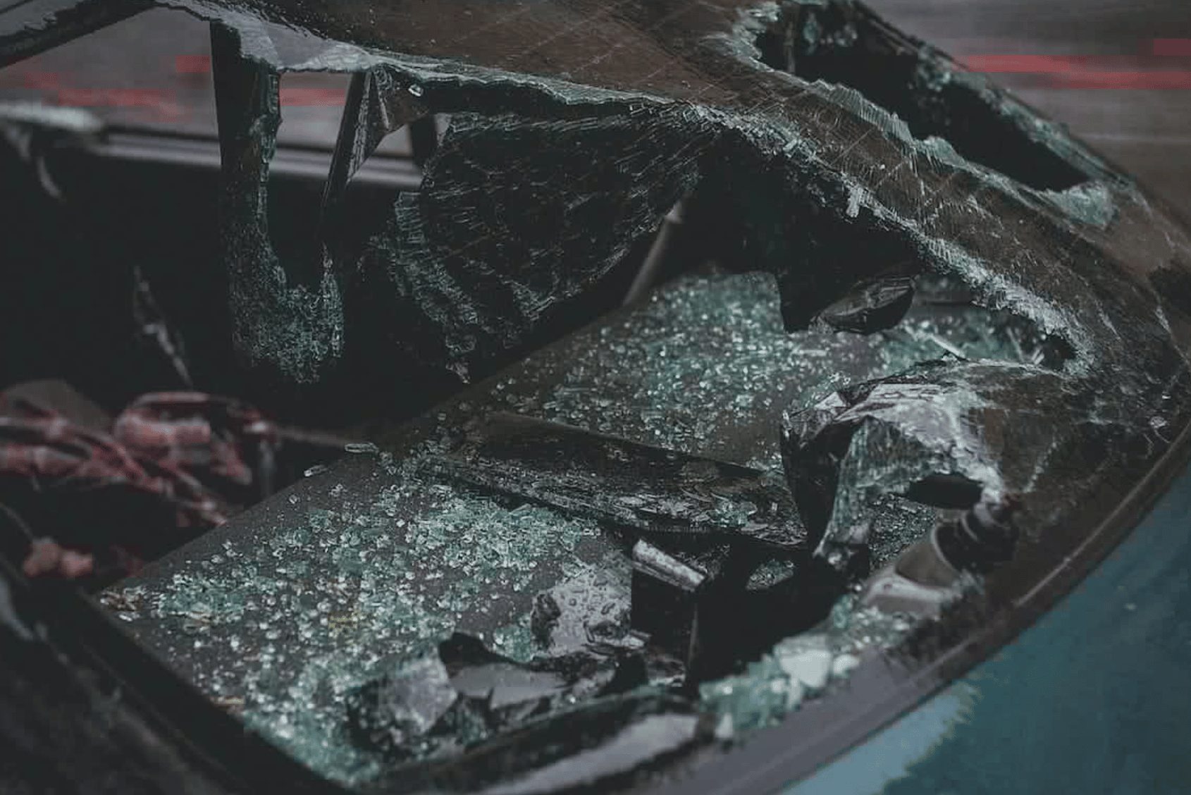 crash ongeluk auto ruit raam
