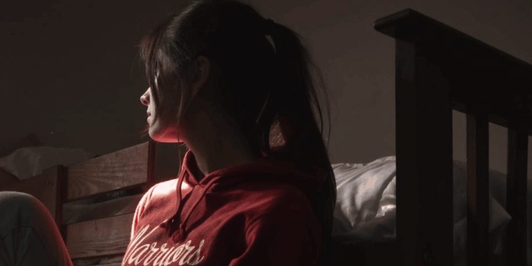 depressief verdrietig huilen vrouw