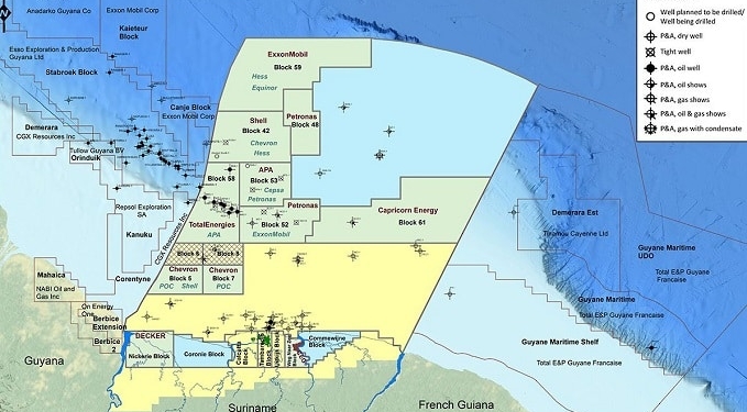 offshore oliegebied Surinaamse kust