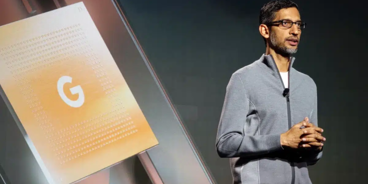 Google CEO Sundar Pichai at Google Pixel 7