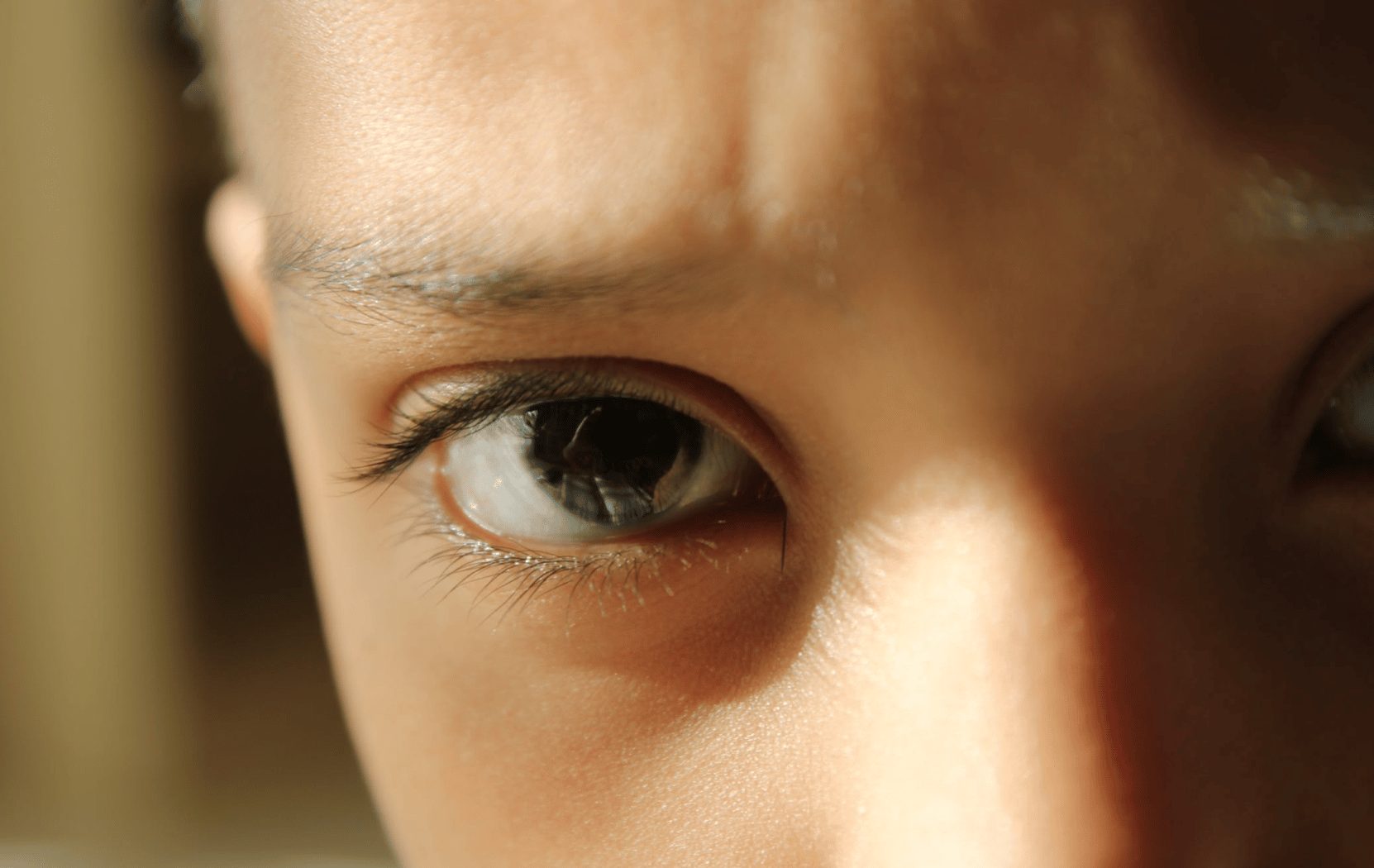 jongen oog