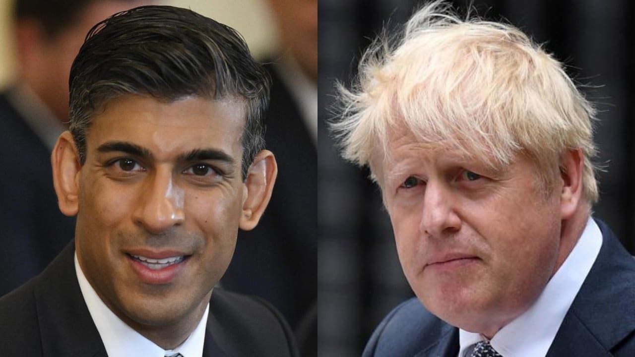 Sunak en Johnson nemen het tegen elkaar op in Britse leiderschapsrace