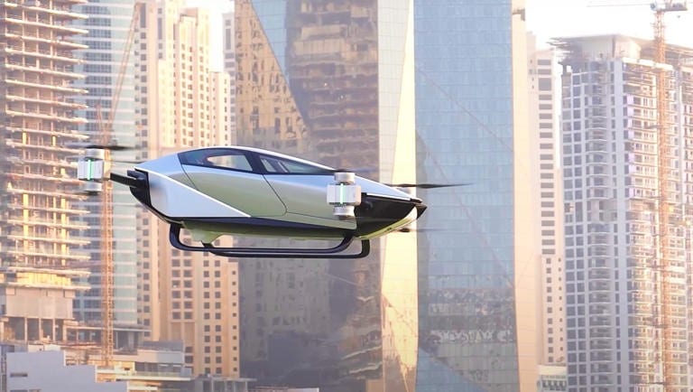 Eerste publieke vlucht vliegende auto van Chinees automerk XPeng