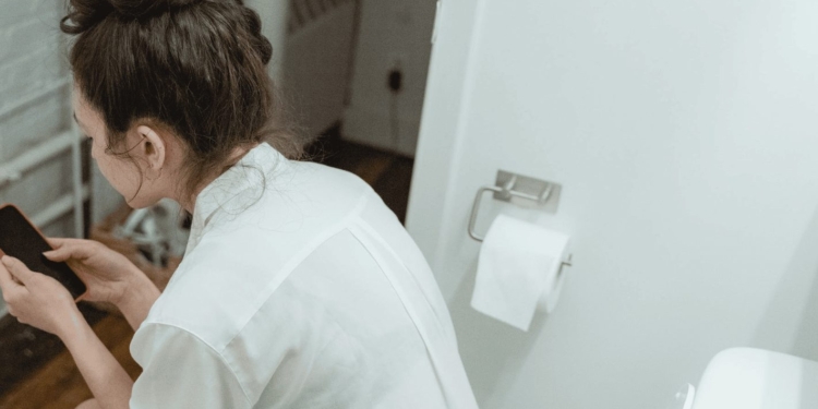 toilet vrouw