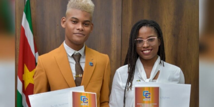 Matai Zamuel en Fay King nieuwe Caricom jeugdambassadeurs voor Suriname 768x432 1