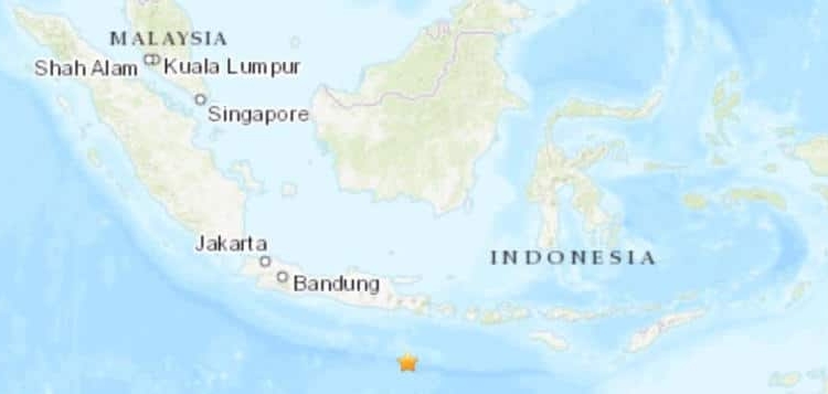 aardbeving indonesie en bali
