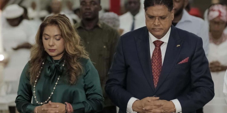 chan santokhi en melissa first lady