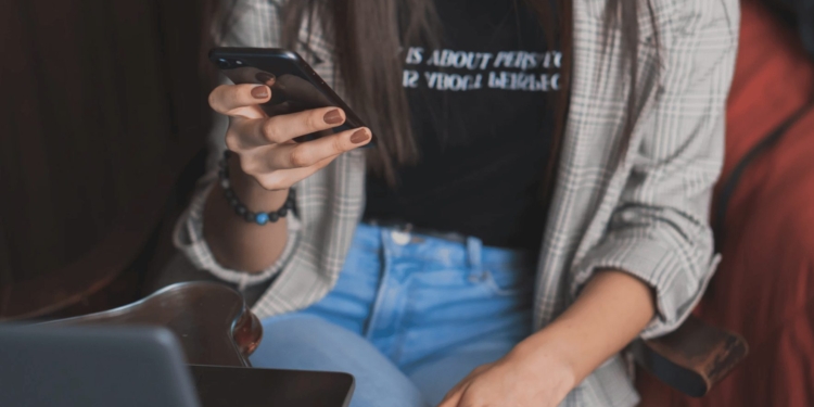 mobiel telefoon vrouw