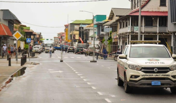 politie binnenstad centrum paramaribo protestactie | GFC