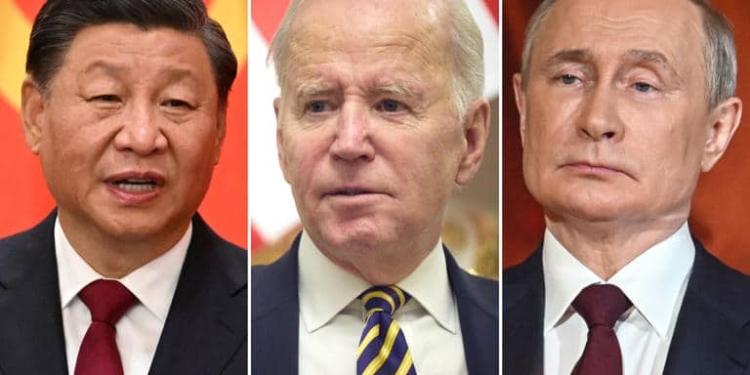 Xi ping china joe biden us en poetin rusland
