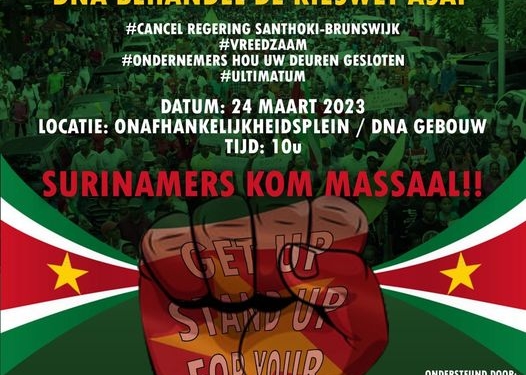 alles plat actie protst