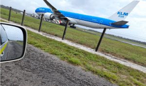KLM banen lek