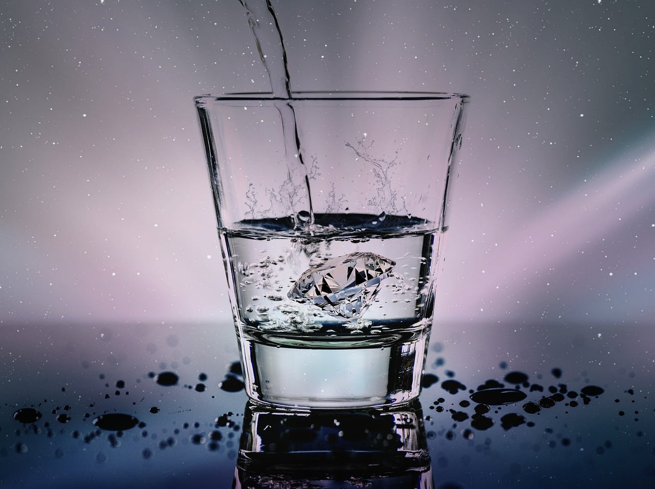 Glas water