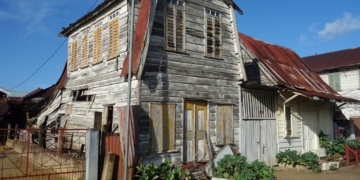 Woning in Paramaribo. Illustratiefoto.