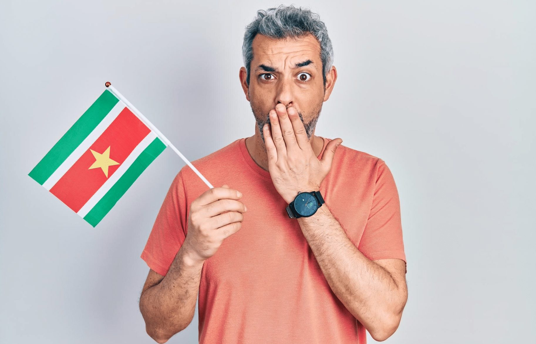 suriname vlag man