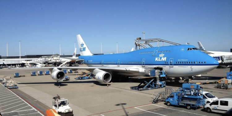 klm 747 schiphol amsterdam