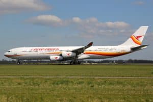 slm surinam airways airbus 340 pz tcp | GFC