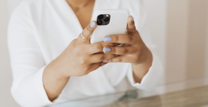 telefoon vrouw