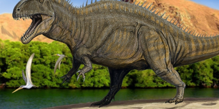 Acrocanthosaurus scaled
