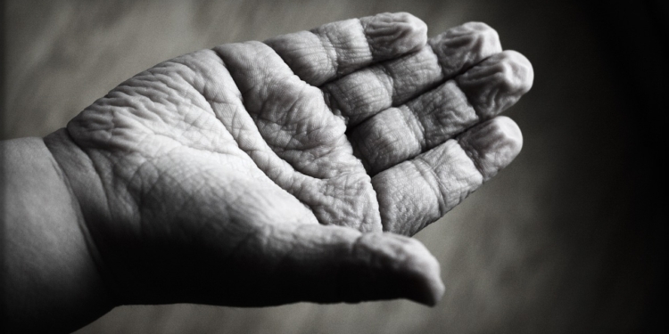 Hand open houden
