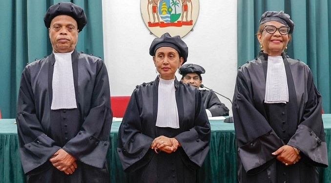 Garcia Paragsingh tot procureur generaal pg bij het Hof van Justitie HvJ Cynthia Klein Jules als lid plaatsvervanger van het HvJ en Eric Rudge als lid van het HvJ1