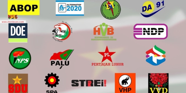 politieke partijen verkiezing stemmen