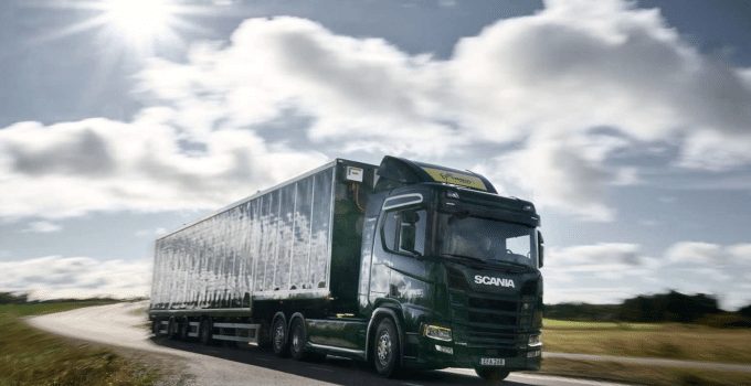 scania vrachtwagen zonnepanelen