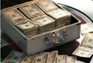 suitcase with cash | GFC