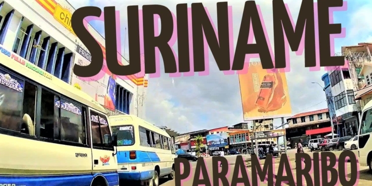 suriname paramaribo binnenstad centrum